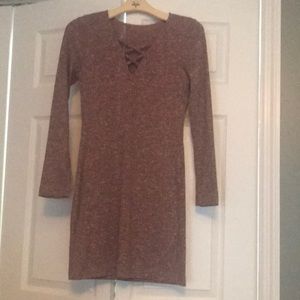 Long light dress,  small  Mauve